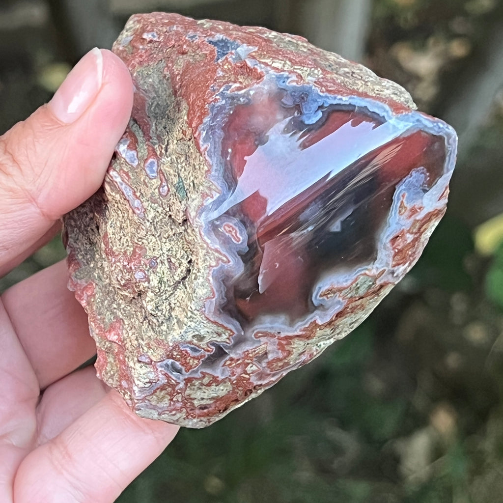 Agat de Botswana, nodul agat river model 14, pietre semipretioase - druzy.ro 7 