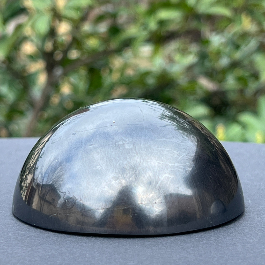Semisfera shungit 8 cm, pietre semipretioase - druzy.ro 3 
