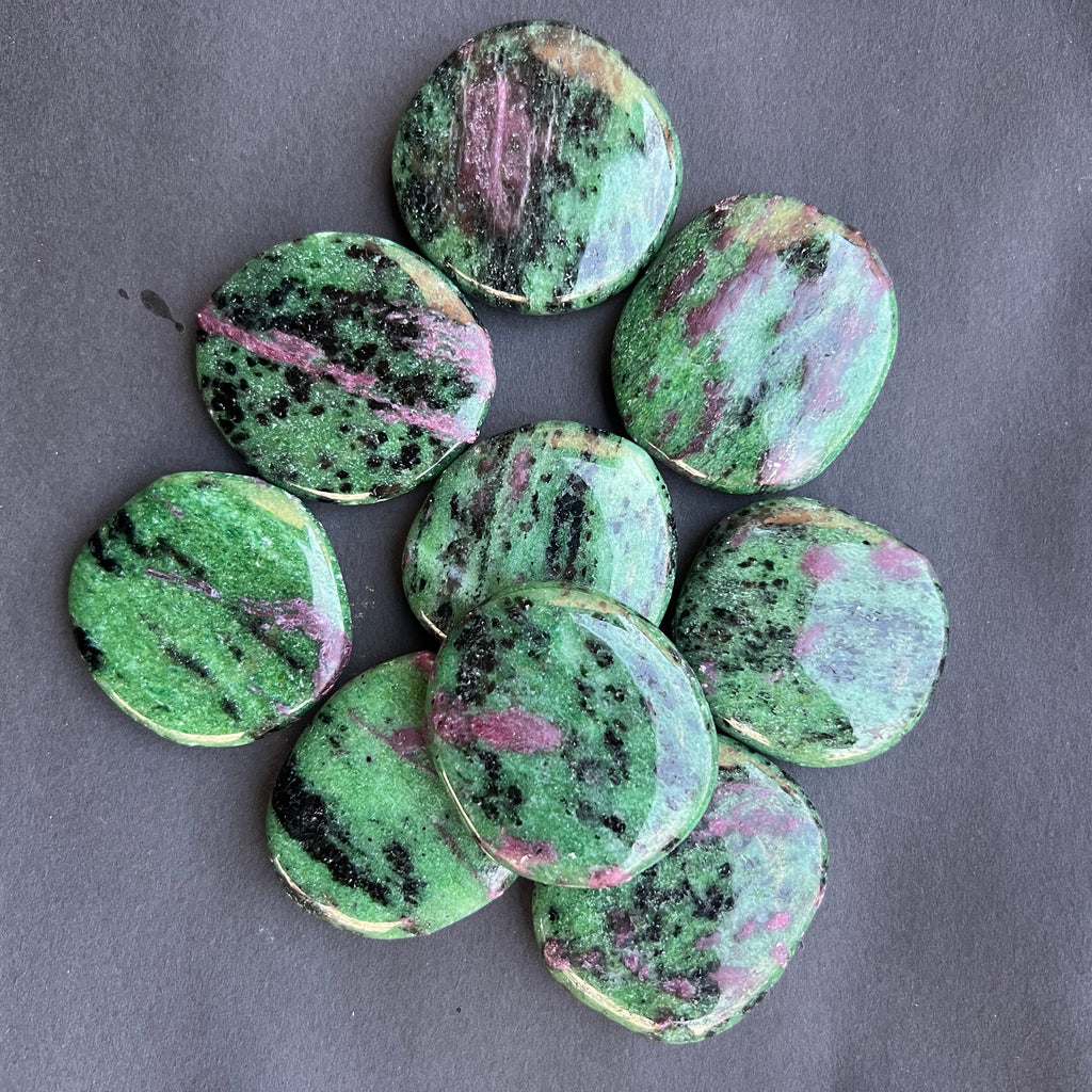 Palmstone rubin in zoisit, pietre semipretioase - druzy.ro 1 