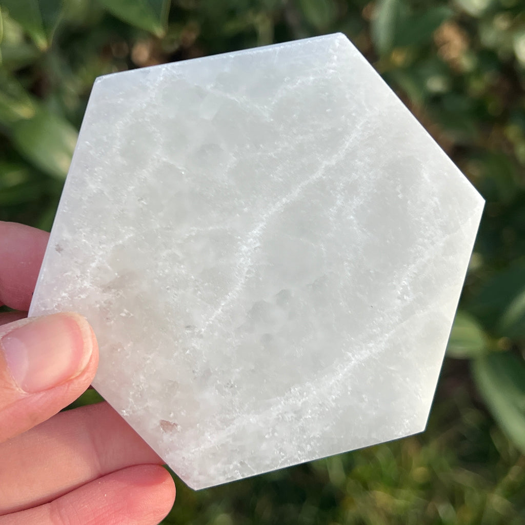 Selenit forma hexagon, pietre semipretioase - druzy.ro 5 