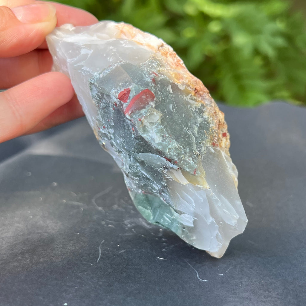 Seftonit piatra sangelui bruta model 5, pietre semipretioase - druzy.ro 1