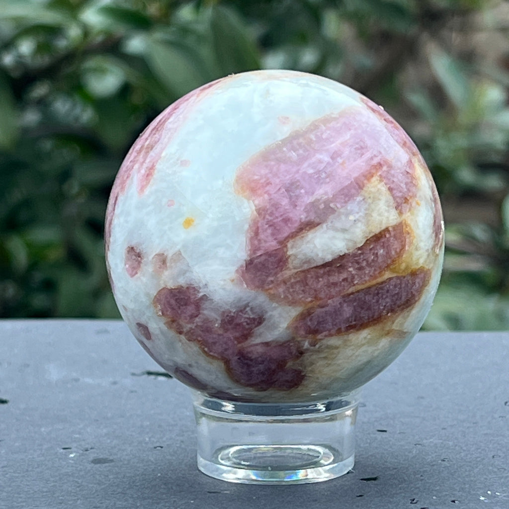 Sfera Rubelit/ turmalina roz model 1, pietre semipretioase - druzy.ro 4 