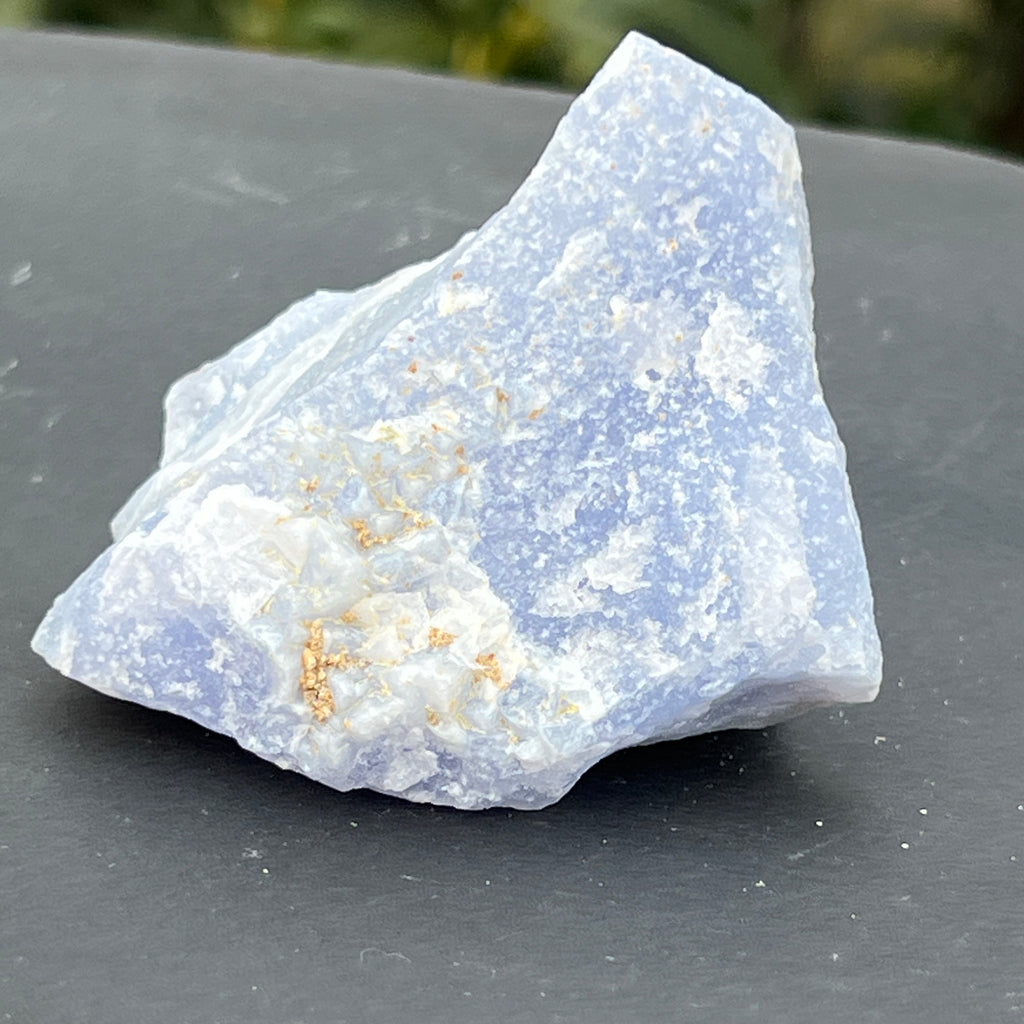 Calcedonie albastra /blue lace/ agat albastru piatra bruta m19, pietre semipretioase - druzy.ro 3 