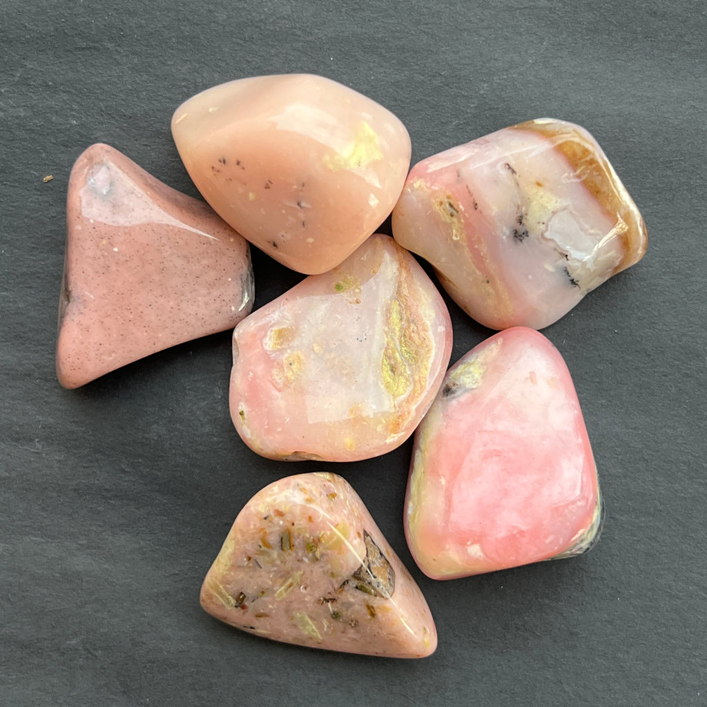 Opal roz piatra rulata Peru, pietre semipretioase - druzy.ro 9 