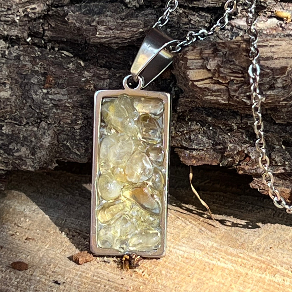 Colier citrin Foundation Essence, druzy.ro, cristale 1