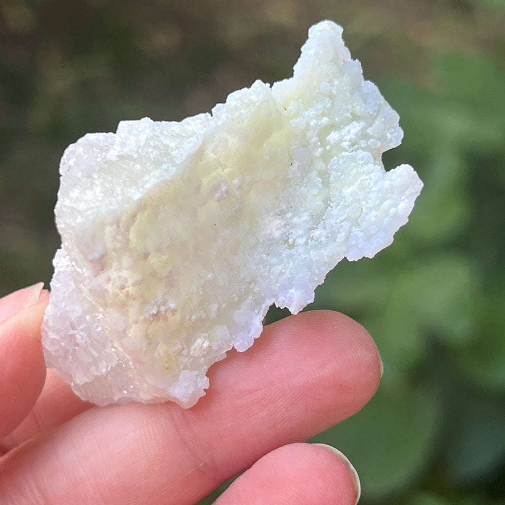 Agat albastru dantelat/ calcedonie Malawi mini m12, pietre semipretioase - druzy.ro 4 
