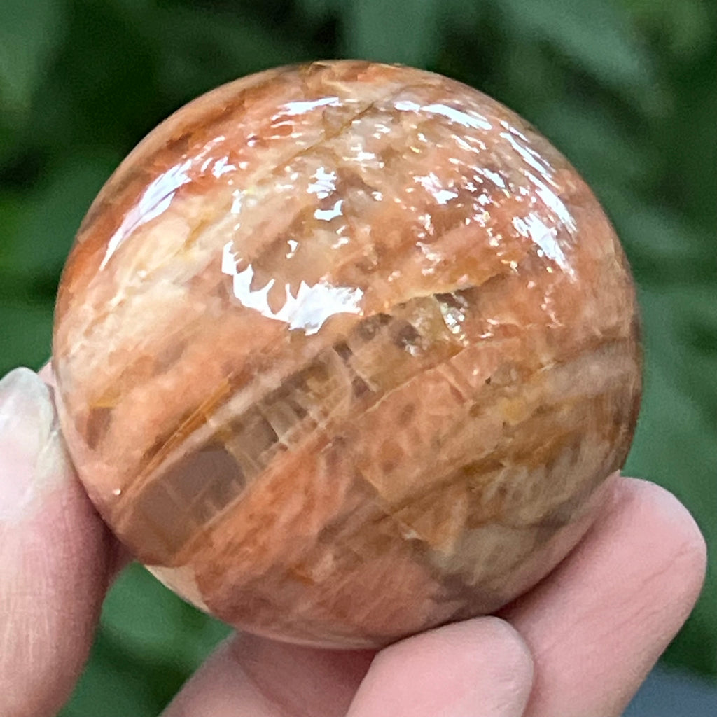 Piatra lunii somon piersica sfera model 7, pietre semipretioase - druzy.ro 2 