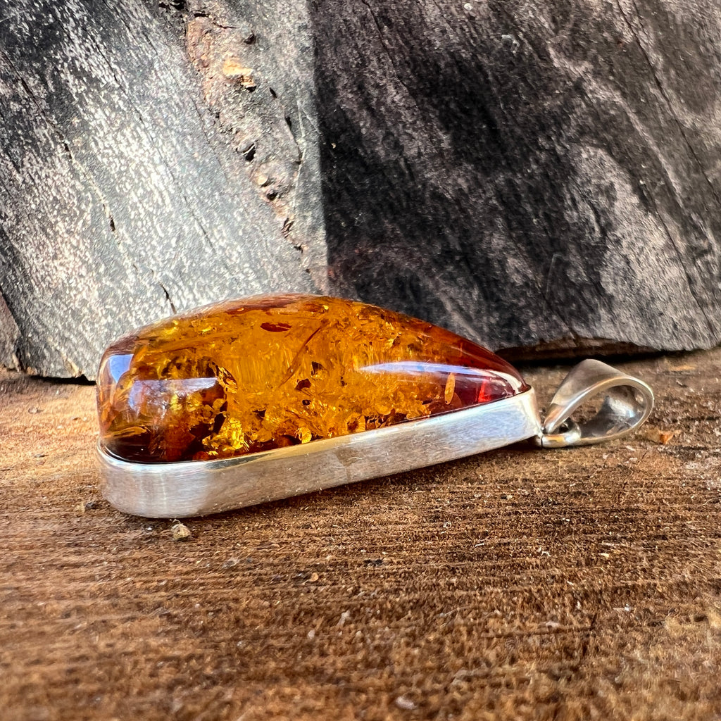 Pandantiv argint cu chihlimbar Amber1, pietre semipretioase - druzy.ro 2 