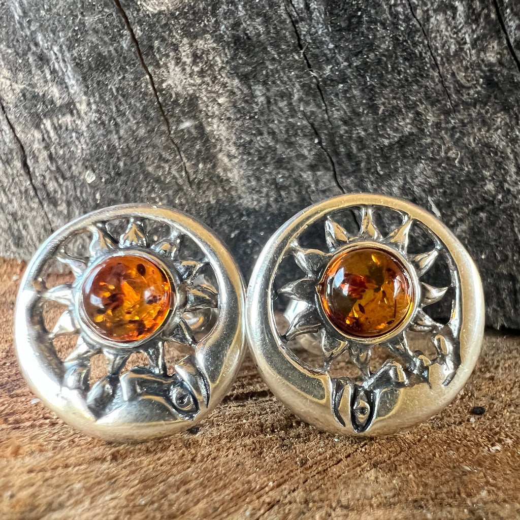Cercei argint cu chihlimbar Amber23, pietre semipretioase - druzy.ro 3 