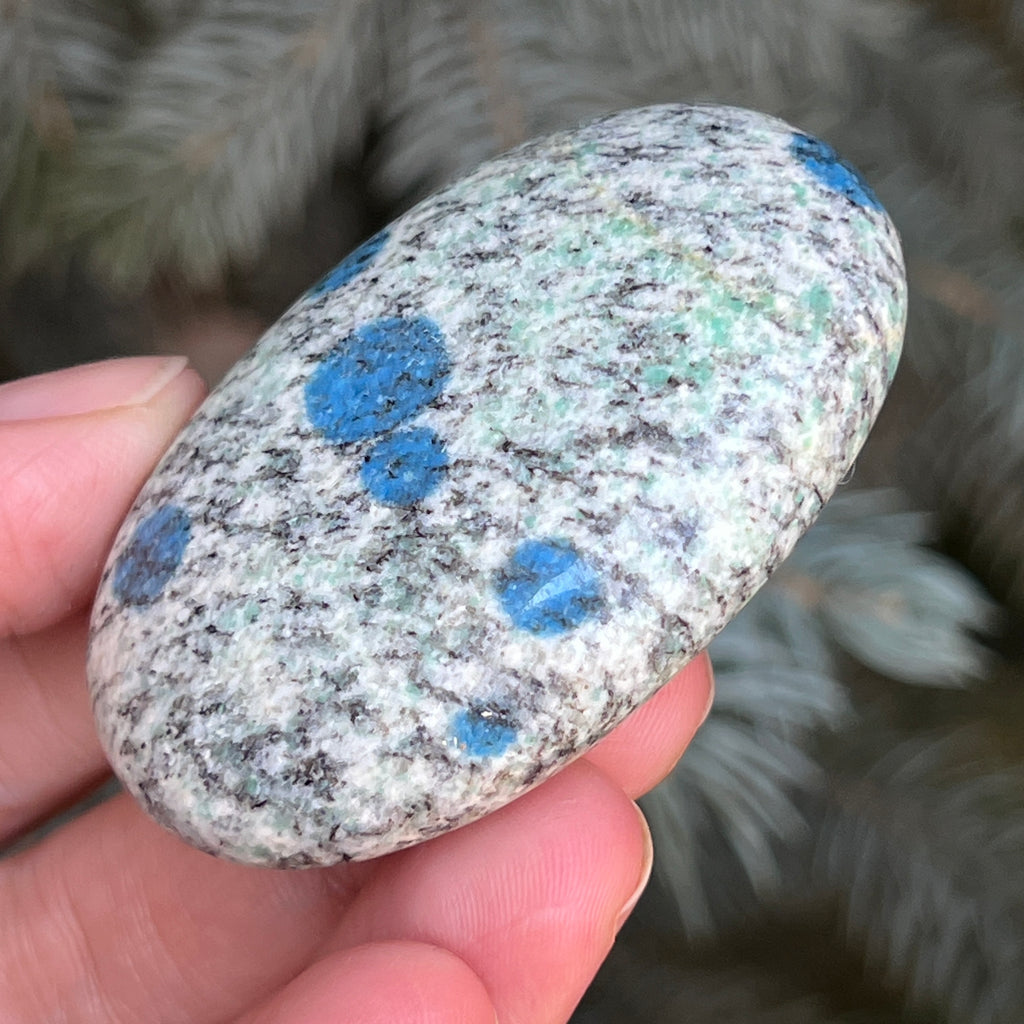 Palmstone K2 Granit cu azurit model 7, pietre semipretioase - druzy.ro 2 