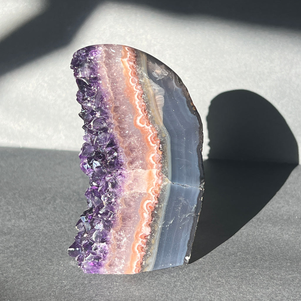 Geoda ametist Uruguay AAA model 3, pietre semipretioase - druzy.ro 9 