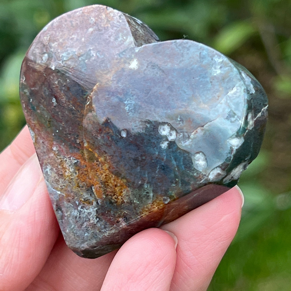 Inima agat muschi model 3, pietre semipretioase - druzy.ro 8 