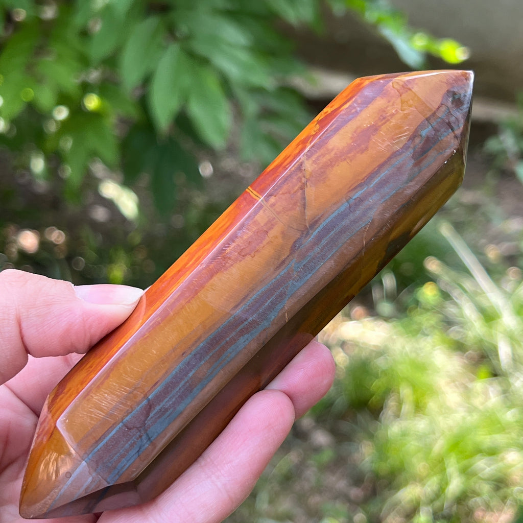 Bagheta dublu varf ochi de tigru model 2, pietre semipretioase - druzy.ro 3 