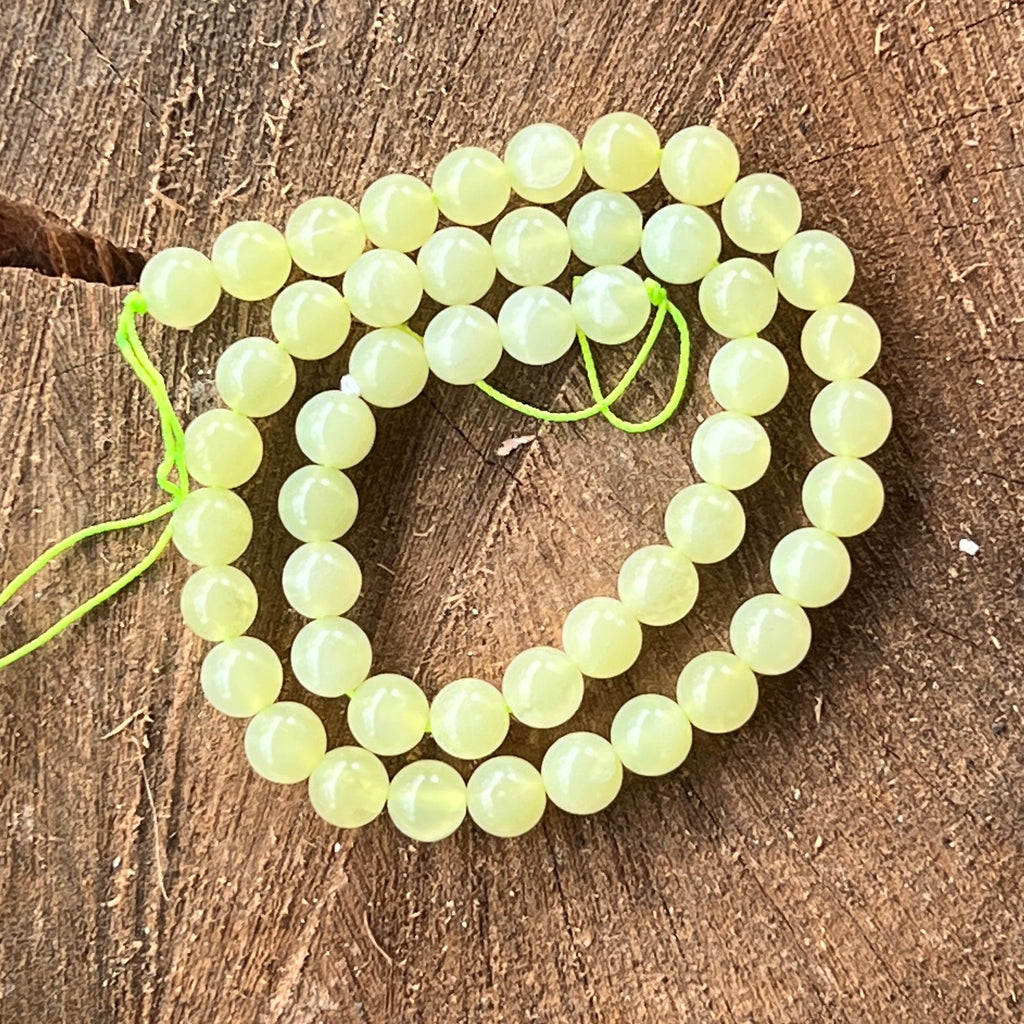 Sirag margele pietre semipretioase sfere JAD VERDE "NEW JADE", pietre semipretioase - druzy.ro 2 