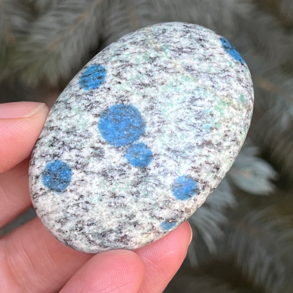 Palmstone K2 Granit cu azurit model 7, pietre semipretioase - druzy.ro 1 