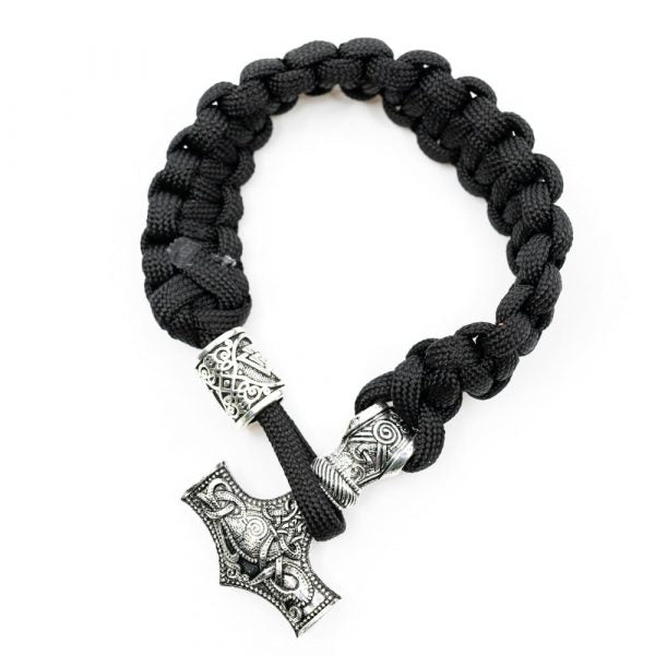 Bratara Viking ciocanul lui Thor, pietre semipretioase, DRUZY.RO 2