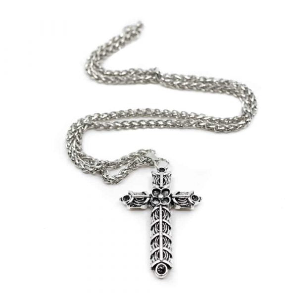 Colier Cruce, druzy.ro, cristale 1