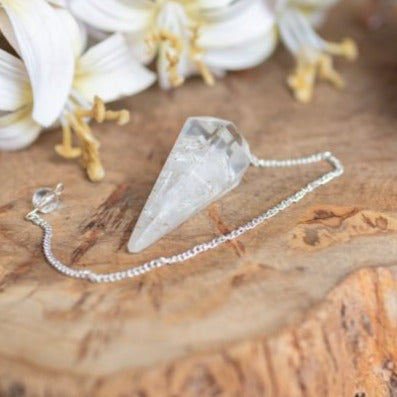 Pendul orgonit selenit, druzy.ro, cristale 3
