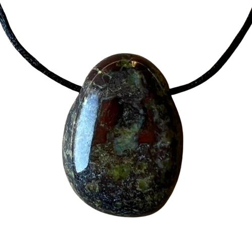 Colier pandantiv sangele dragonului DROP, pietre semipretioase - druzy.ro 3 