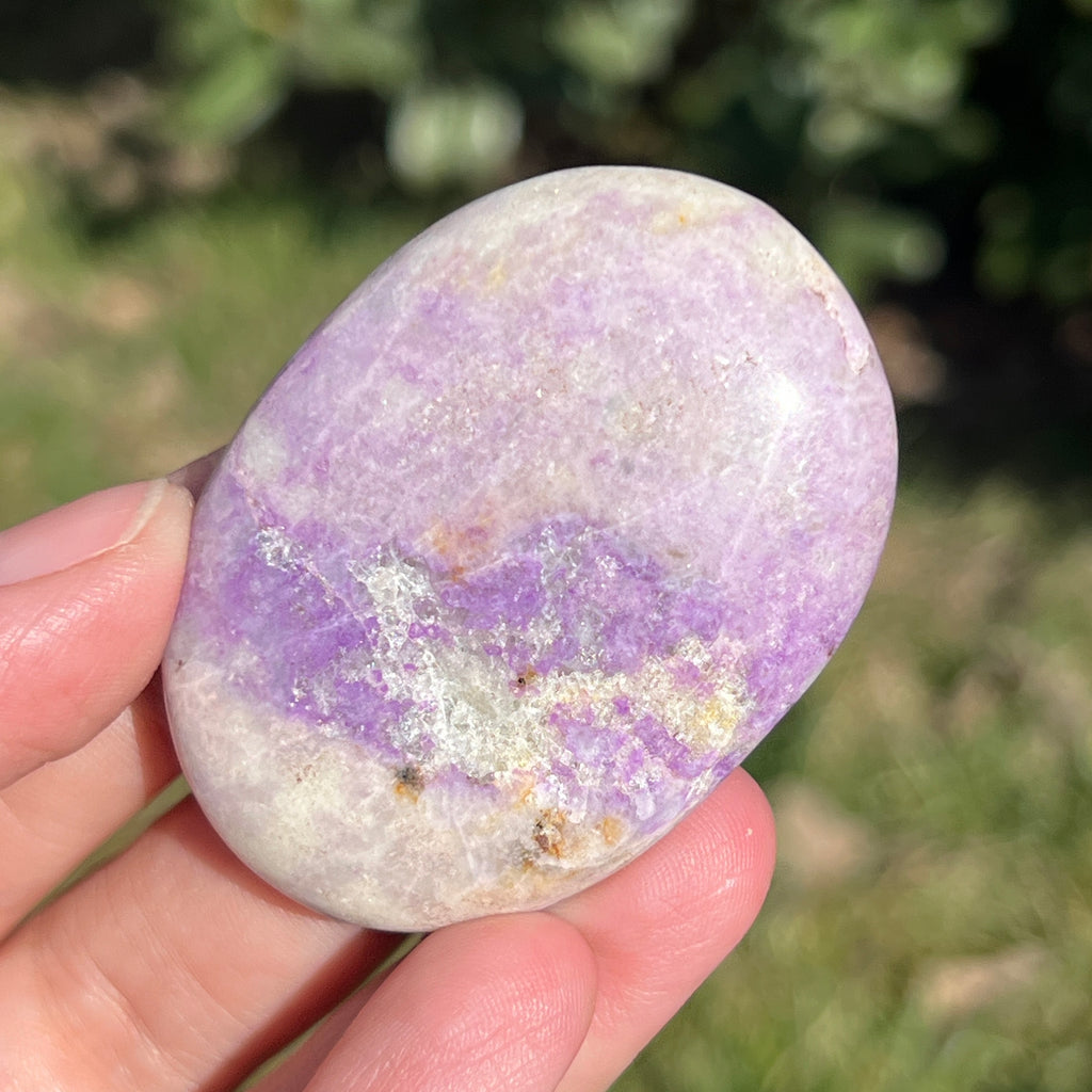 Hackmanit mov Uv reactive palmstone m13, pietre semipretioase - druzy.ro 4 