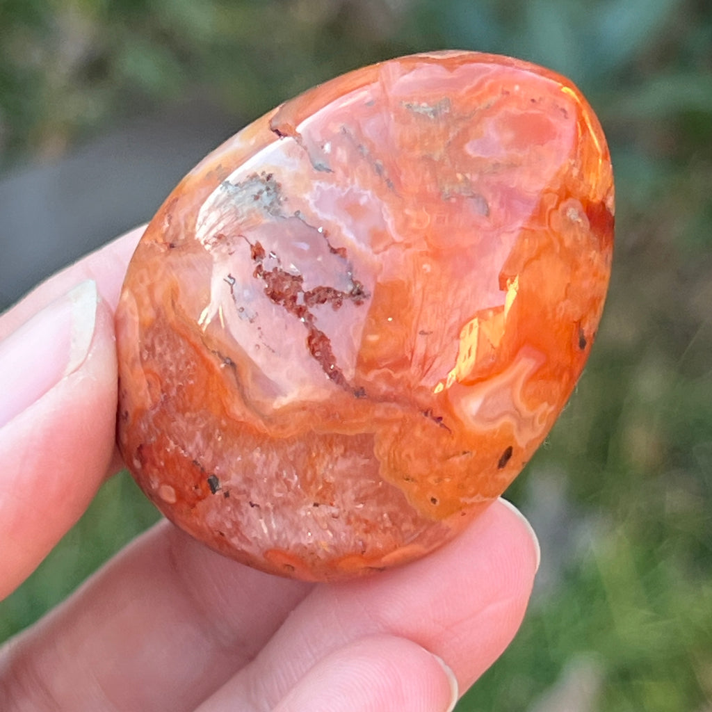 Palmstone carneol model 9A, pietre semipretioase - druzy.ro 1 