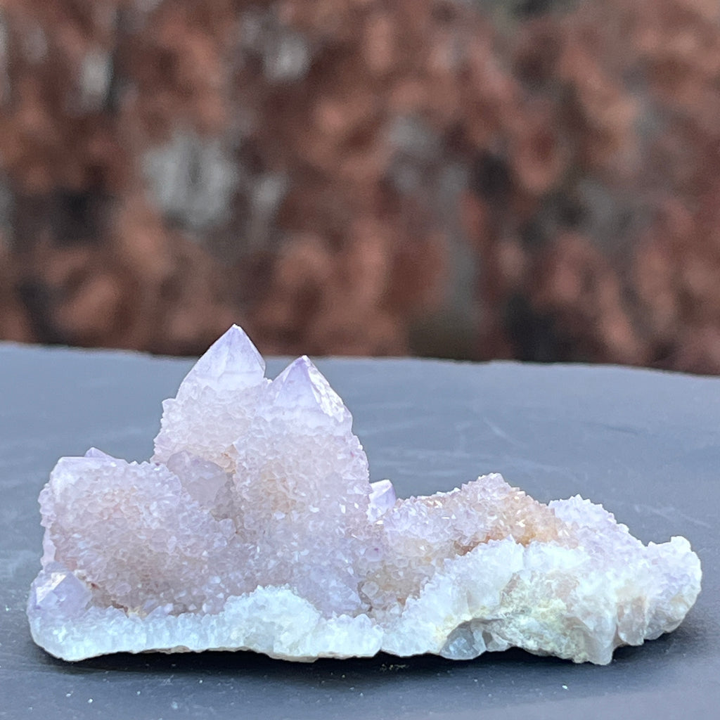 Cluster cuart cactus / spirit ametist liliac Africa de Sud model 127, pietre semipretioase - druzy.ro 7 