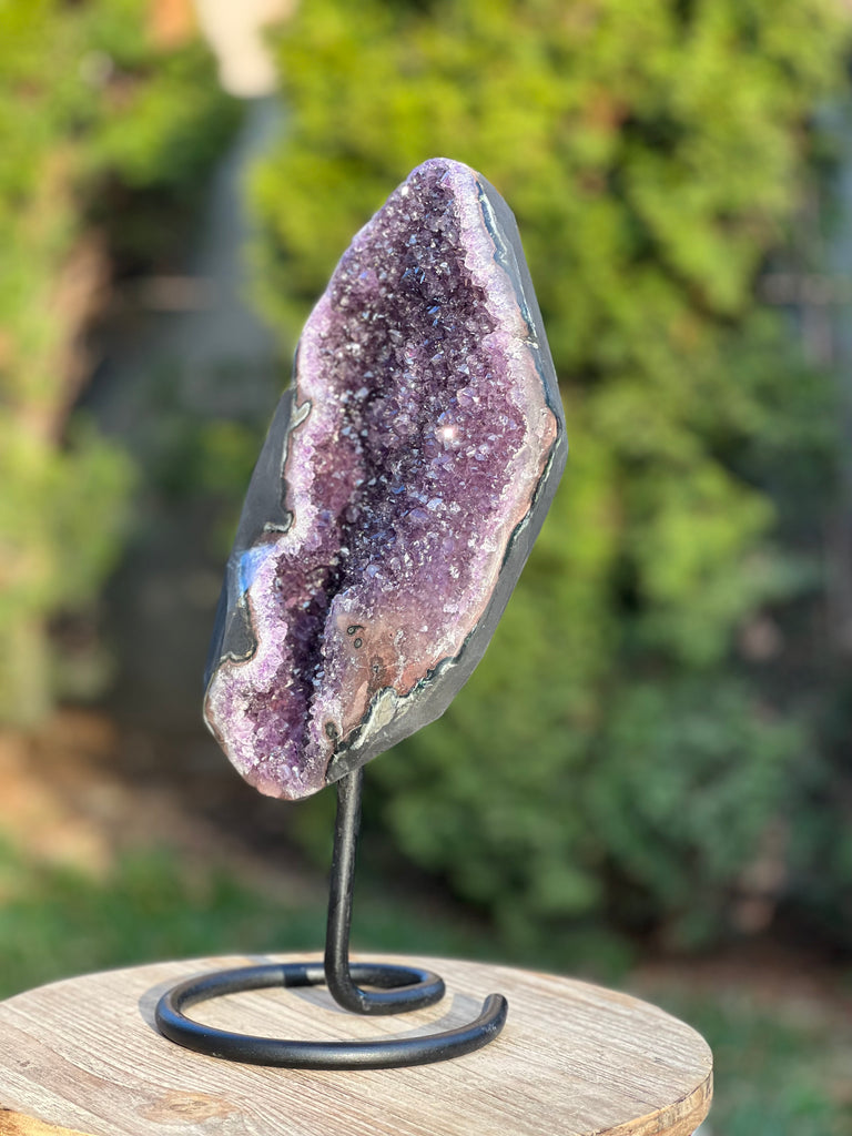 Geoda ametist Uruguay  40 cm XL model 2, druzy.ro, cristale 3
