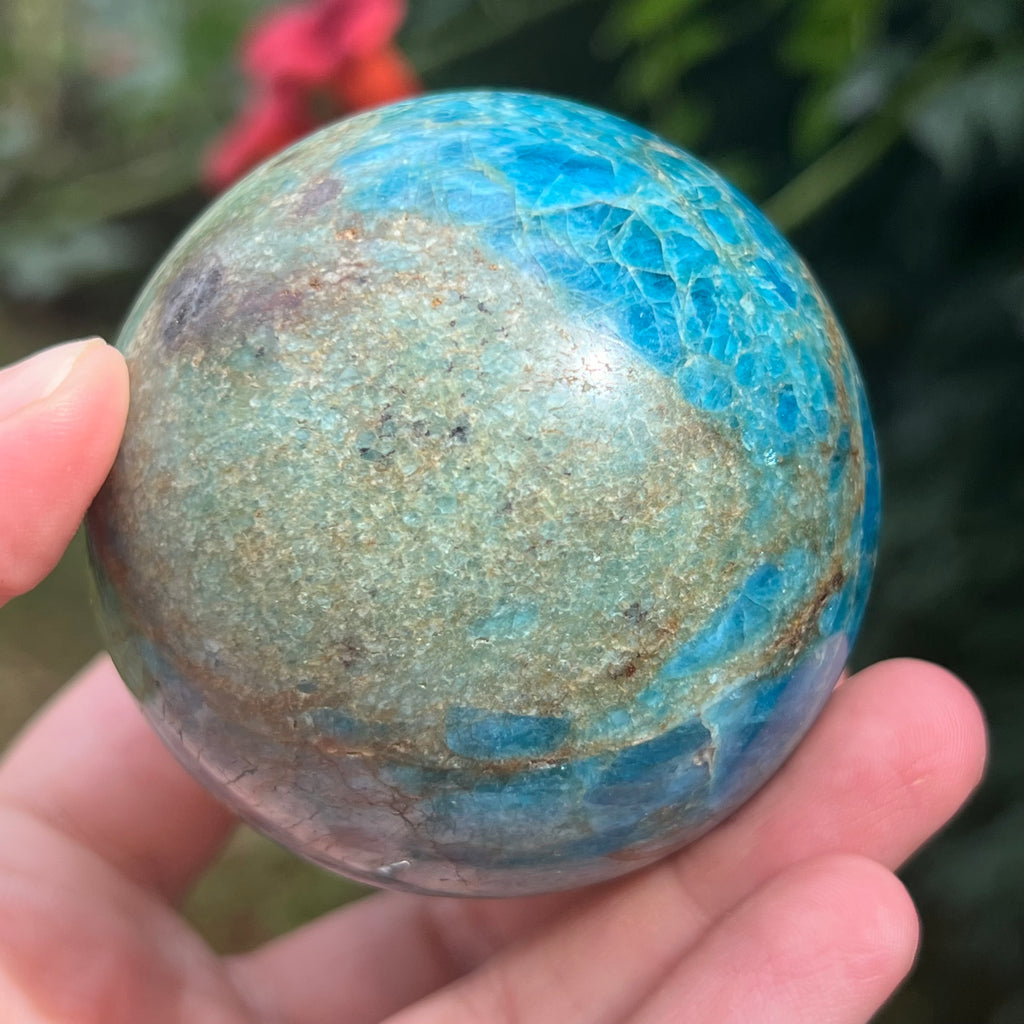 Apatit sfera model 8, 6.4 cm, druzy.ro, pietre semipretioase 4
