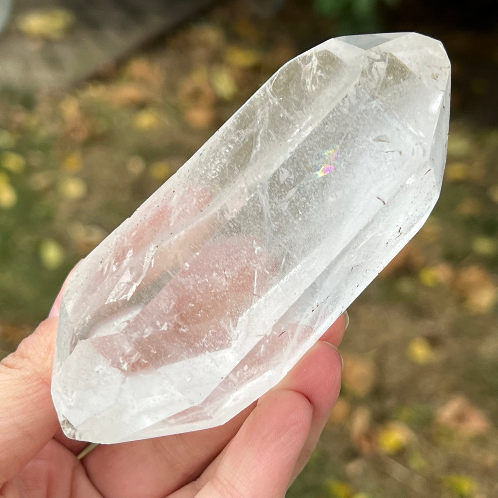 Dublu varf cuart incolor, cuart de stanca din Madagascar model 12, druzy.ro, cristale 2