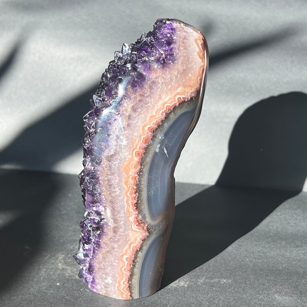 Geoda ametist Uruguay AAA model 17, pietre semipretioase - druzy.ro 3 