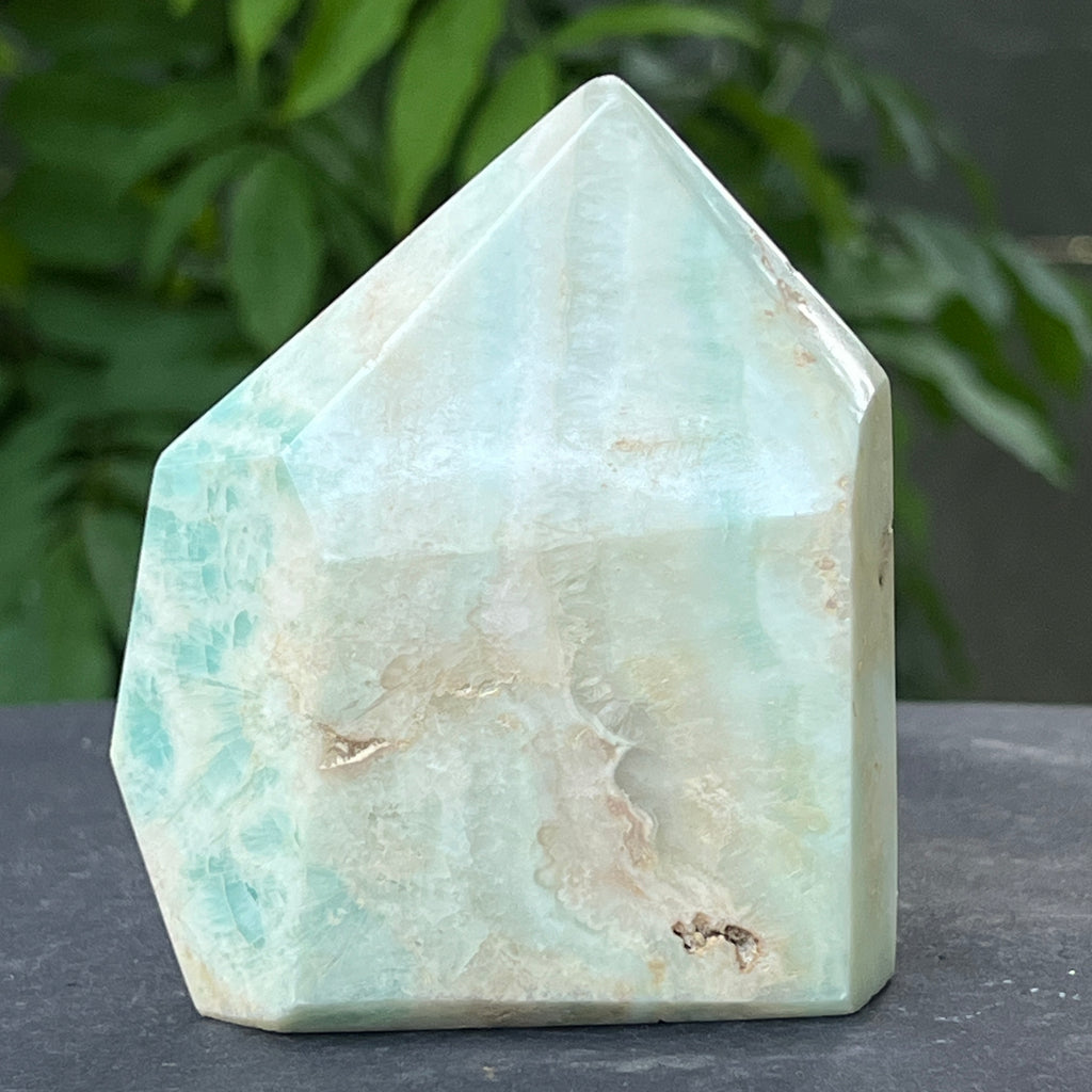 Sculptura generator aragonit albastru | Model 1, pietre semipretioase - druzy.ro 3 