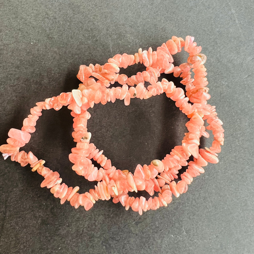Bratara chipsuri rodocrozit, druzy.ro, cristale 1