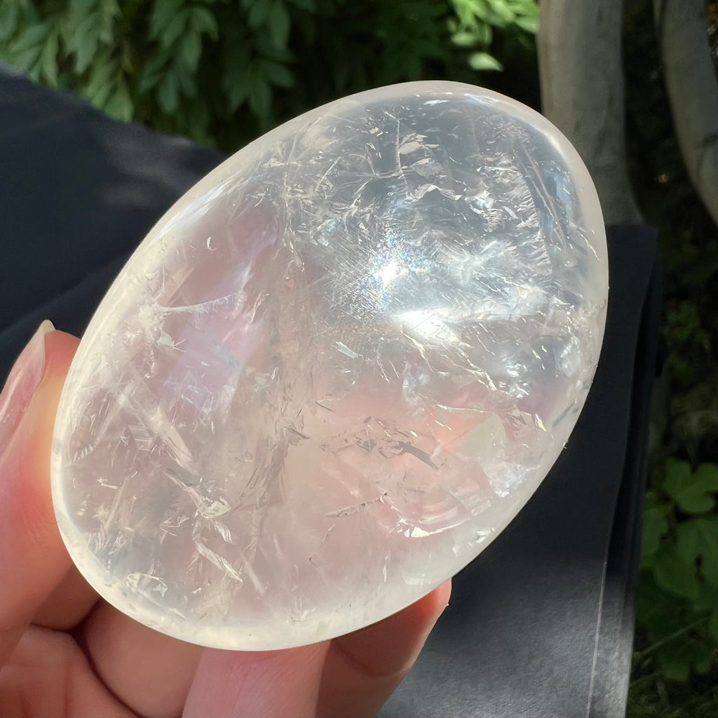 Cuart girasol perlat palmstone model 3P, pietre semipretioase - druzy.ro 4