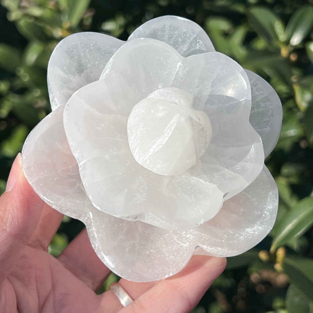 Selenit forma floare de lotus, pietre semipretioase - druzy.ro 4 