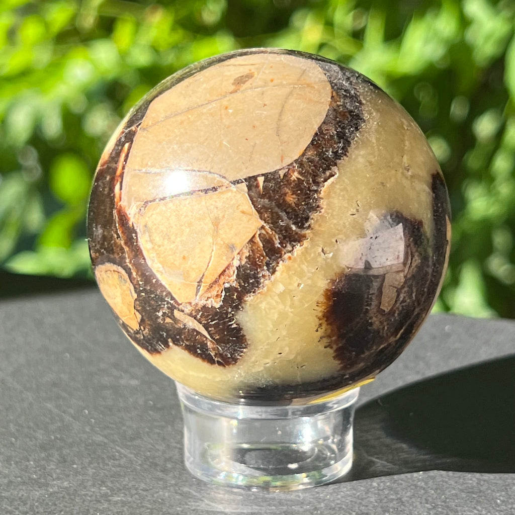 Sfera septaria 6 cm model 2, druzy.ro, cristale 2