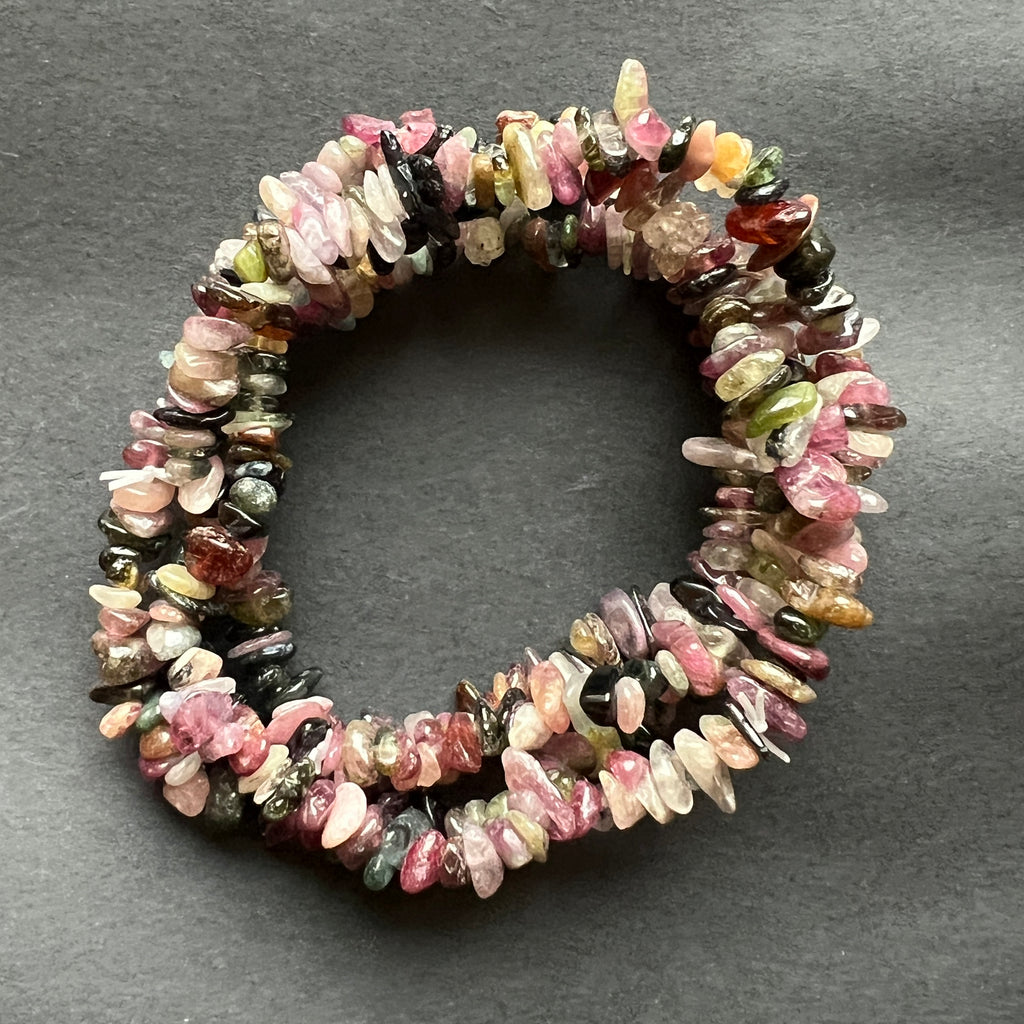 Bratara mix turmalina chipsuri, pietre semipretioase - druzy.ro 2 