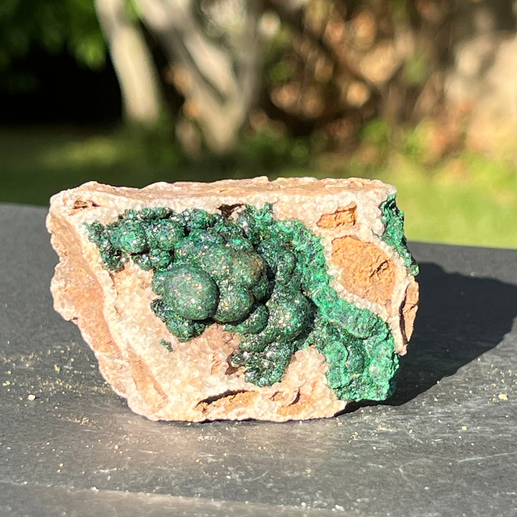 Malachit in matrix cuart si dolomit din Congo model 5, pietre semipretioase - druzy.ro 7