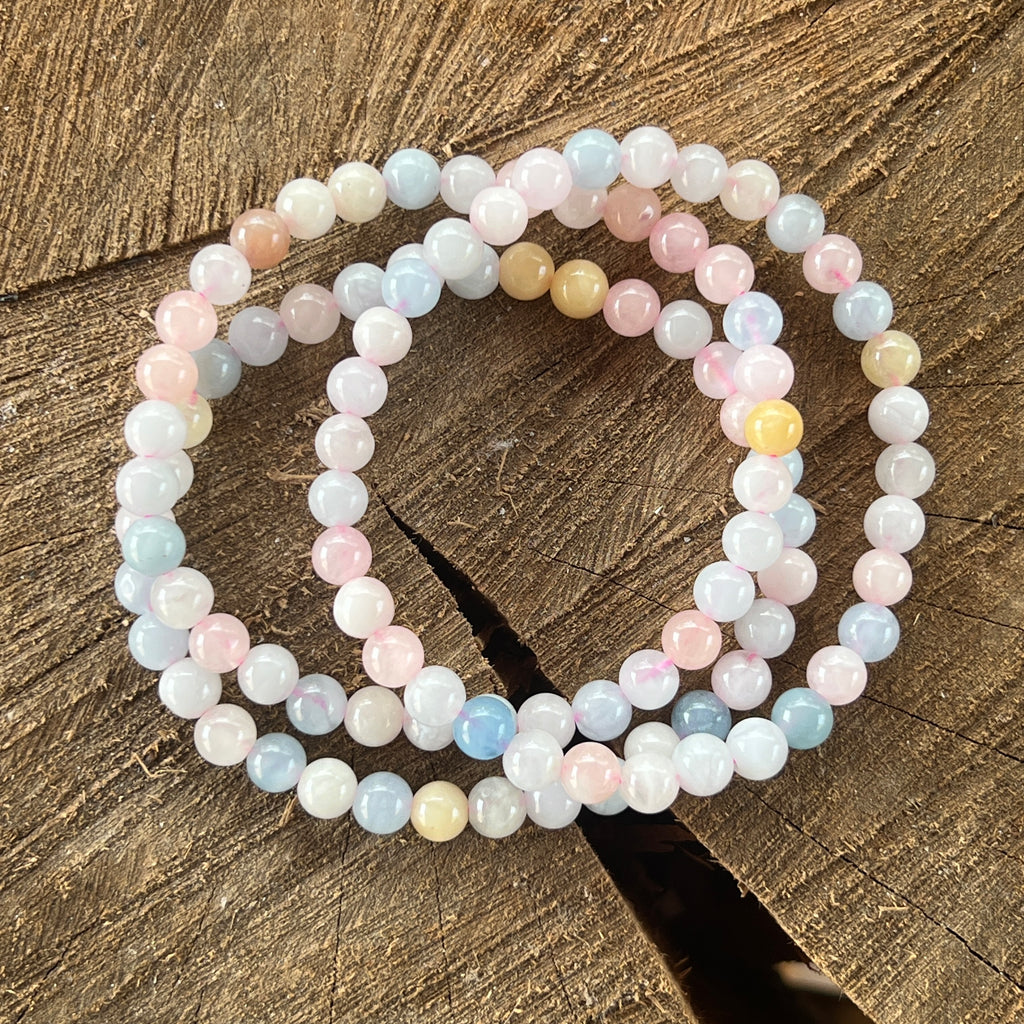 Bratara beril 5 mm, pietre semipretioase - druzy.ro 1 