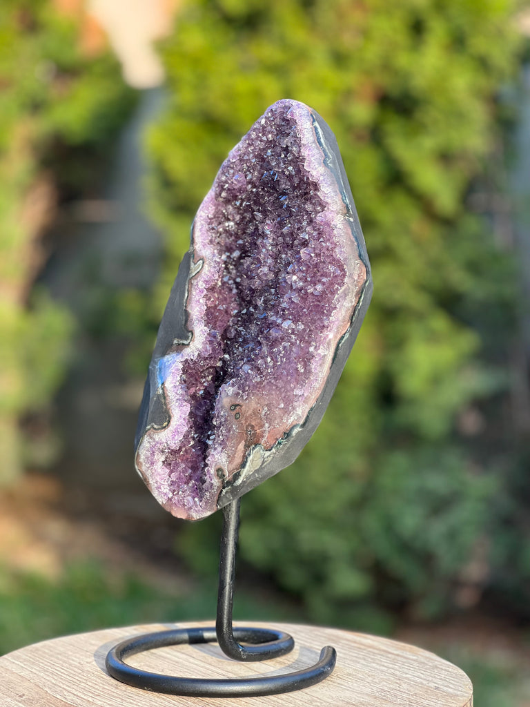 Geoda ametist Uruguay  40 cm XL model 2, druzy.ro, cristale 4