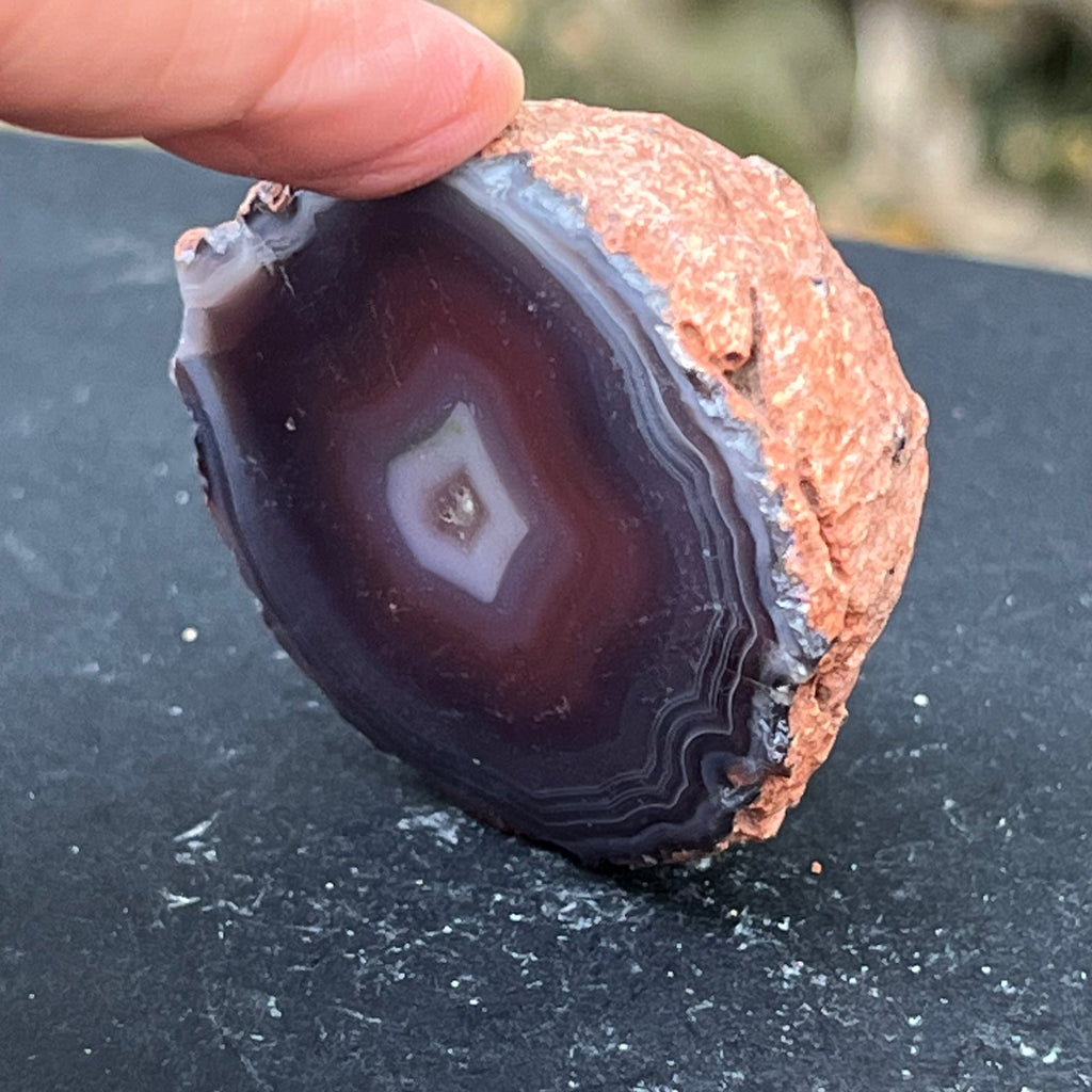 Agat de Botswana, nodul agat river model 10, druzy.ro, cristale 3