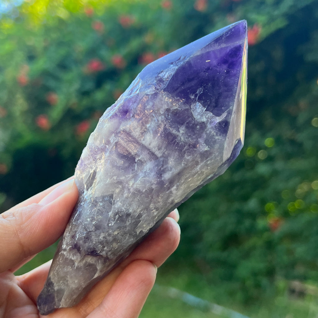 Varf ametist chevron model L5, pietre semipretioase - druzy.ro 3 