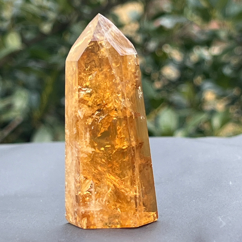 Obelisc citrin Brazilia calitate Extra AAA model 10, pietre semipretioase - druzy.ro 10 
