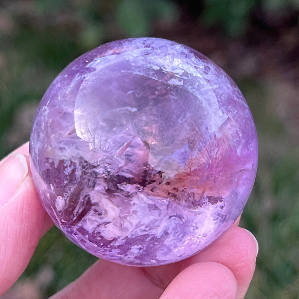 Sfera ametist AA din Brazilia model 4, pietre semipretioase - druzy.ro 11 