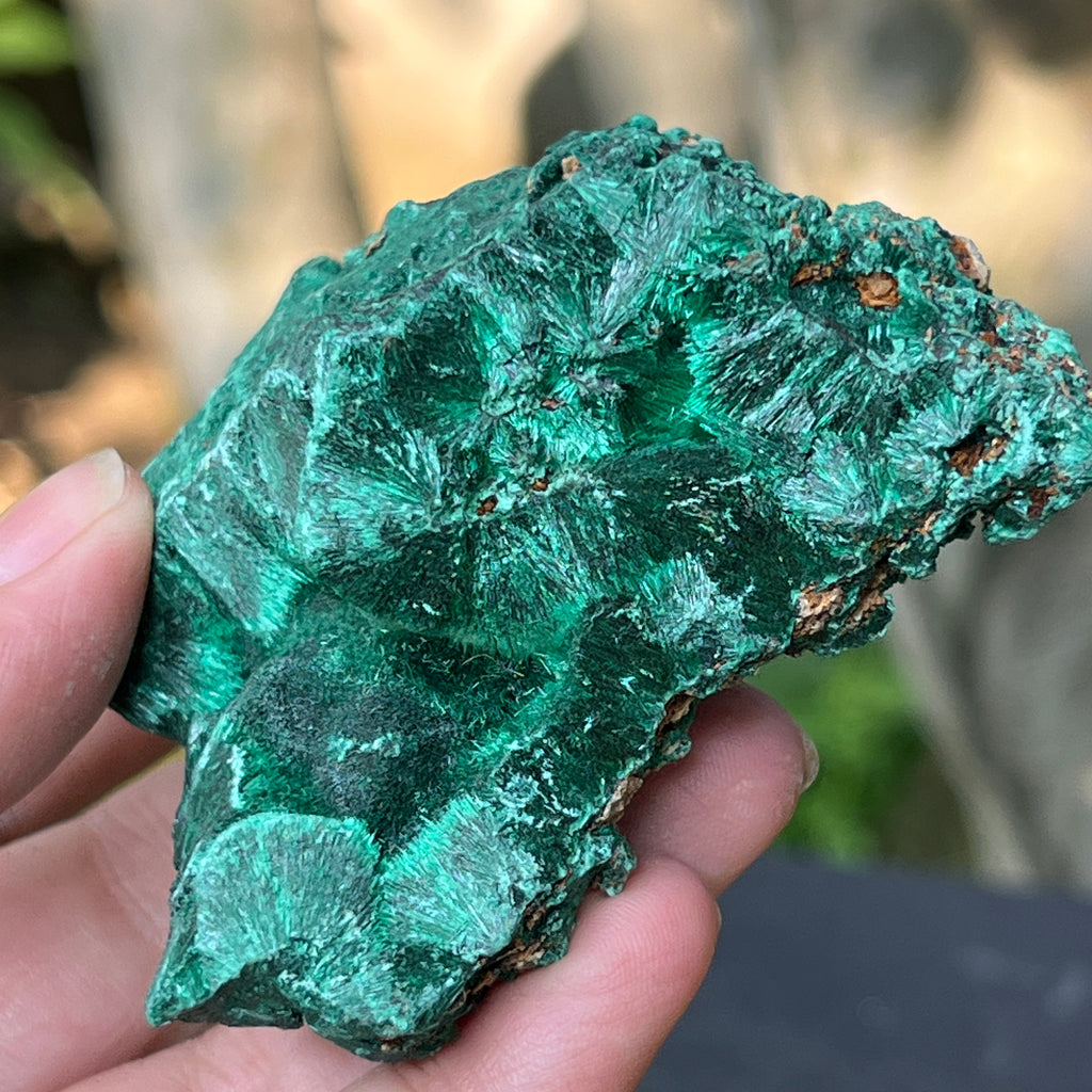 Malachit matasos piatra bruta m10, pietre semipretioase - druzy.ro 2 