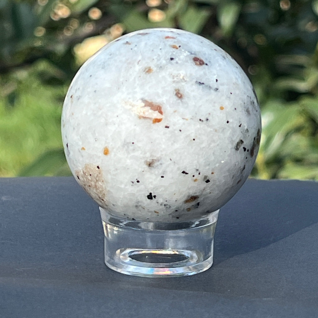 Sfera granat Hessonit model 1, pietre semipretioase - druzy.ro 2 