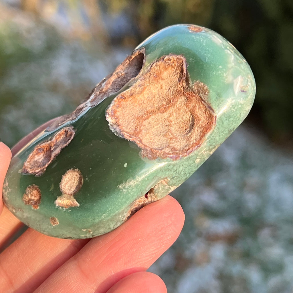 Crisopraz smarald palmstone model 4 din Zimbabwe, druzy.ro, cristale 2