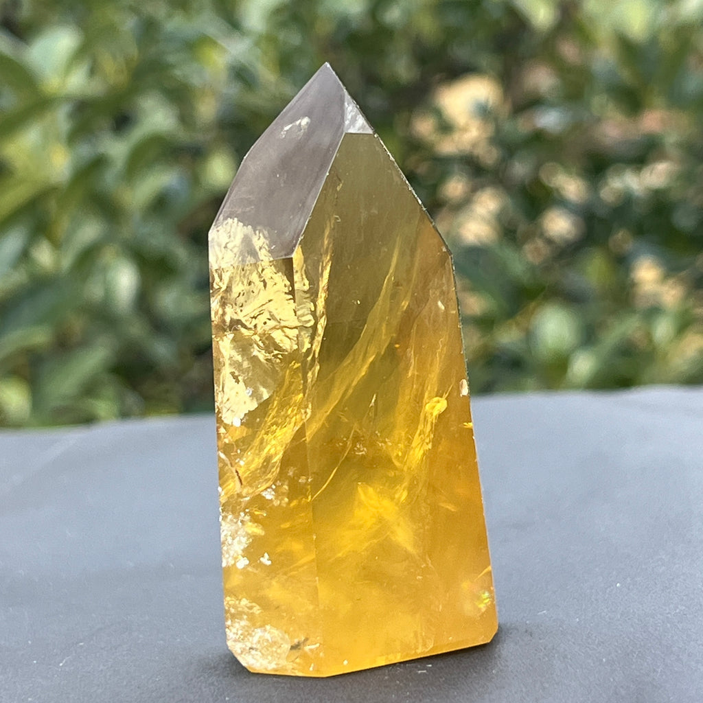 Obelisc citrin Brazilia calitate Extra AAA model 4, pietre semipretioase - druzy.ro 4 
