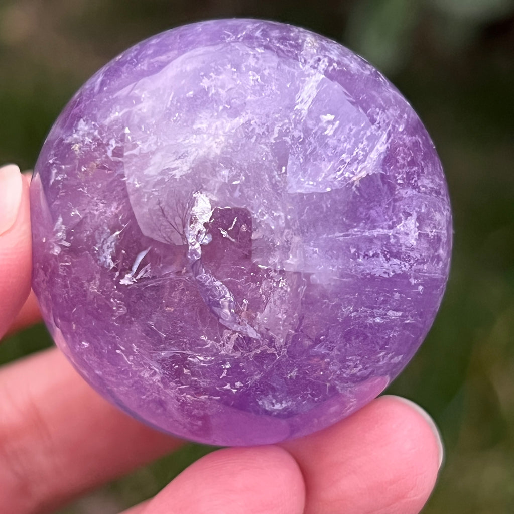 Sfera ametist AA din Brazilia model 10, pietre semipretioase - druzy.ro 7 