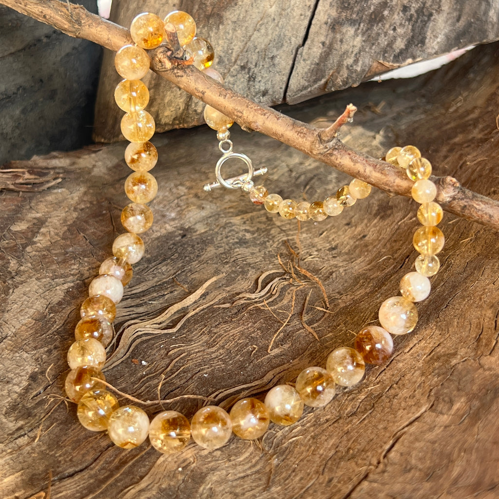 Colier citrin Glow#2, pietre semipretioase - druzy.ro 3 