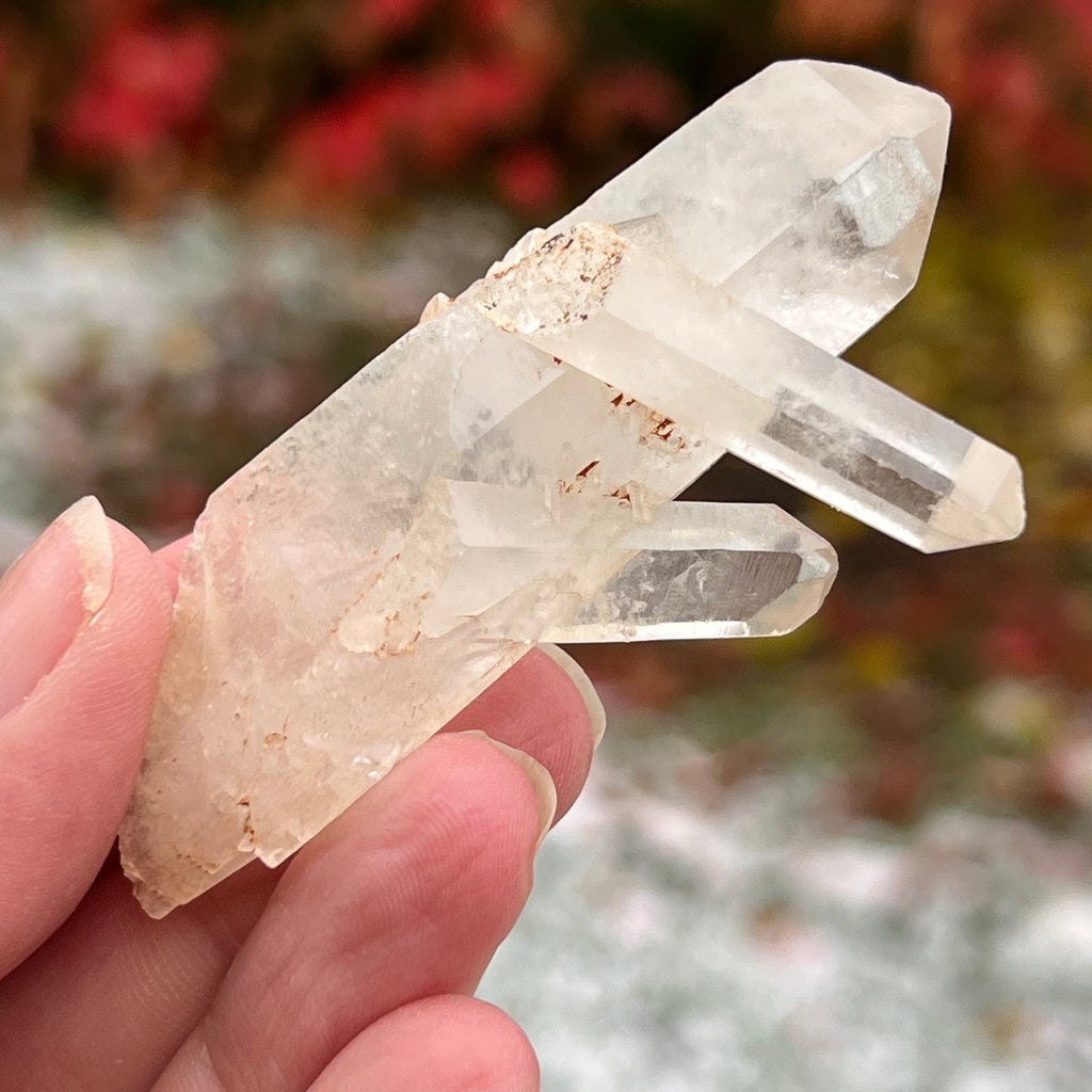 Varf BRUT cuart incolor / cristal de stanca model 6A, druzy.ro, cristale 3